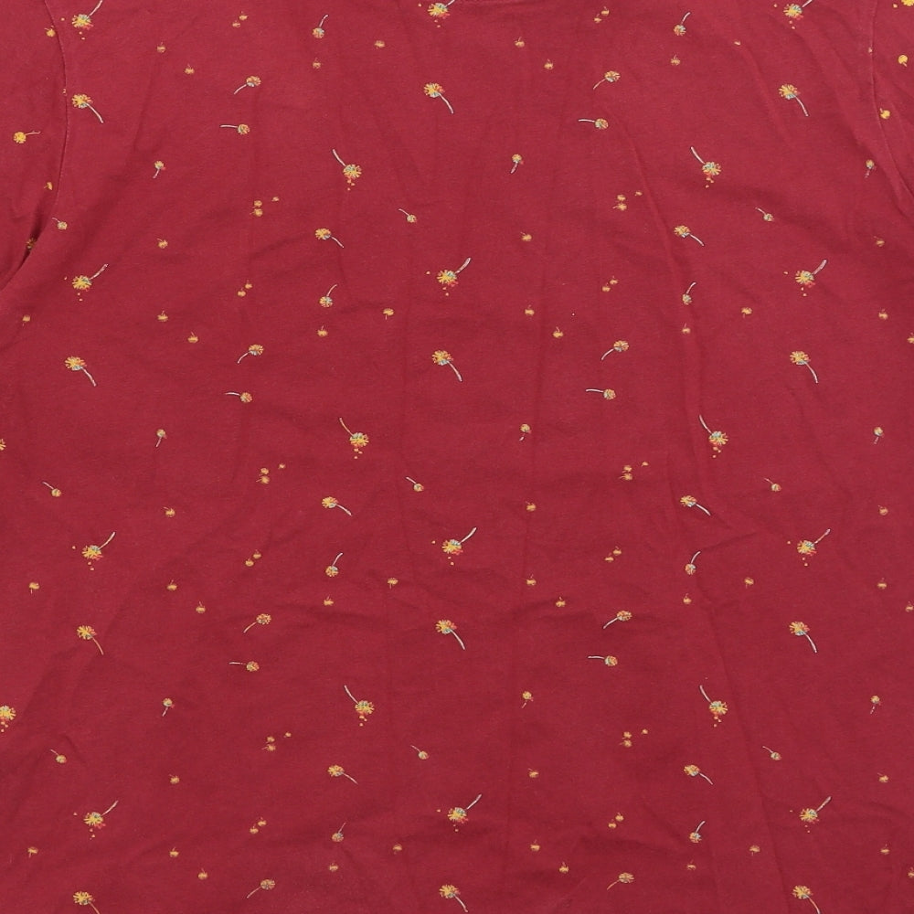 Farah Mens Red Floral   T-Shirt Size M