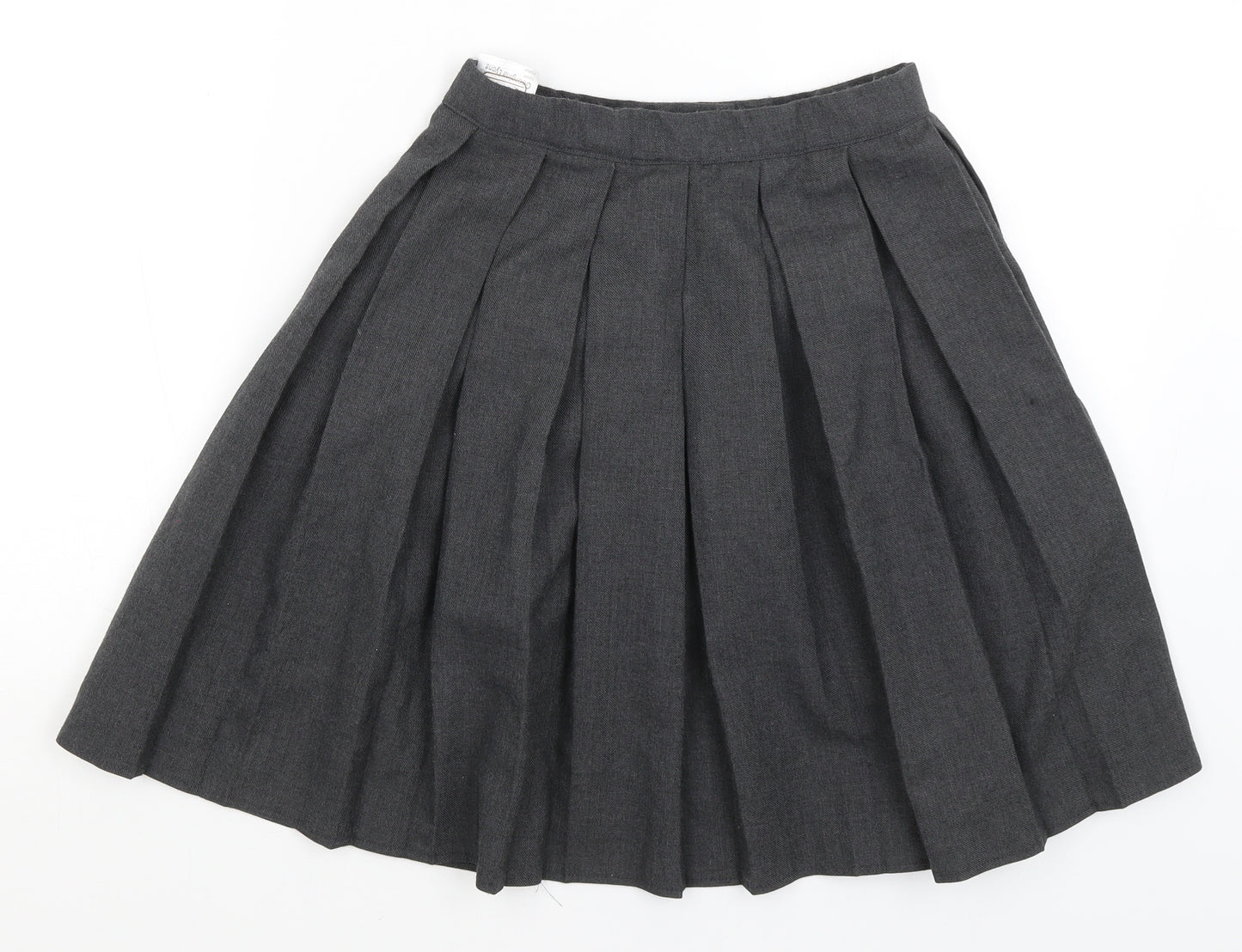 Four Owls Girls Grey   Pleated Skirt Size L
