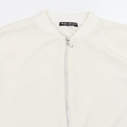 Select Womens White   Full Zip Jumper Size 6