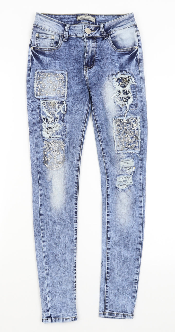 Original Denim Womens Blue Skinny Jeans Size 6 L28 in