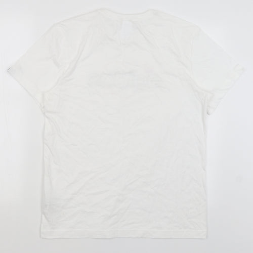 adidas Womens White   Basic T-Shirt Size 10