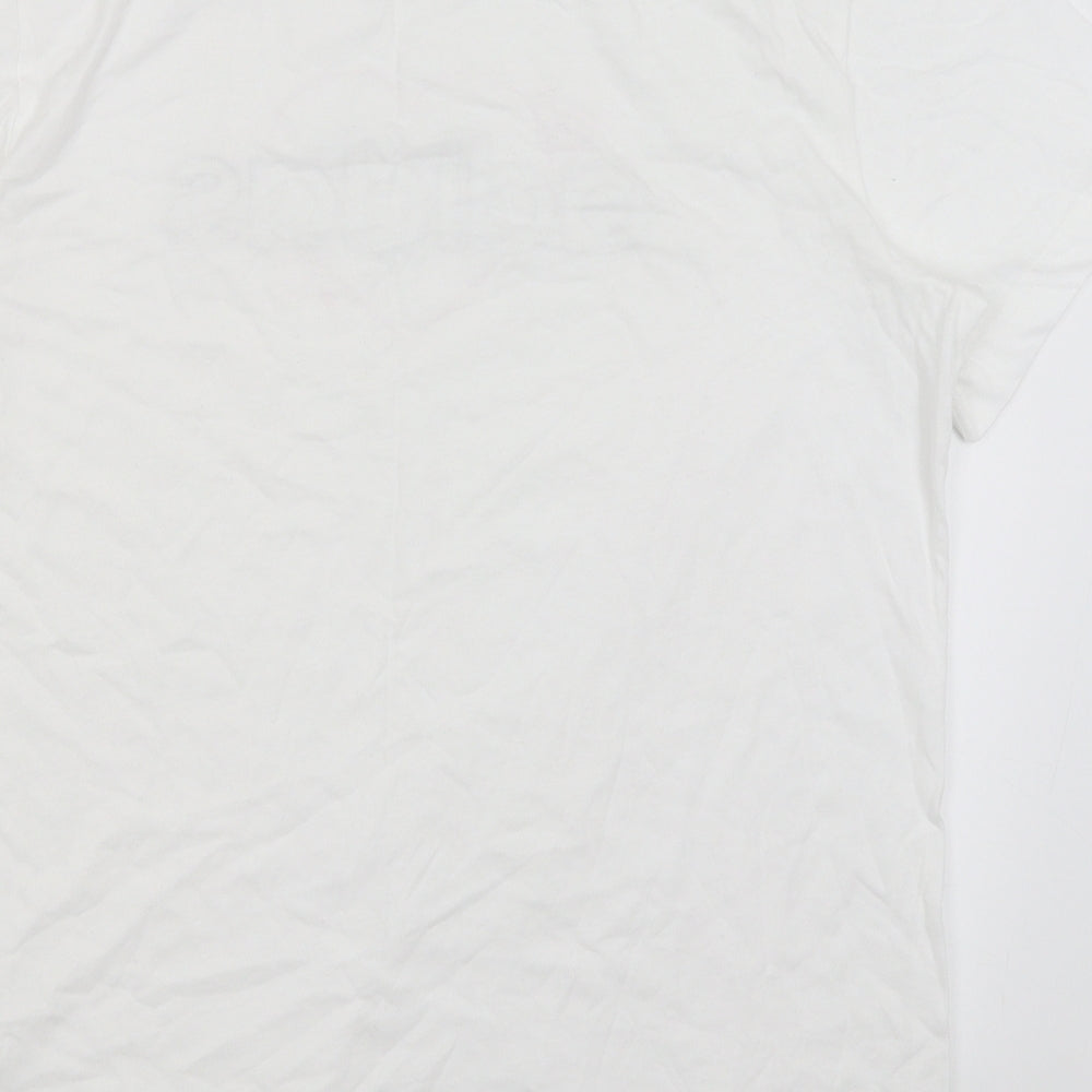 adidas Womens White   Basic T-Shirt Size 10