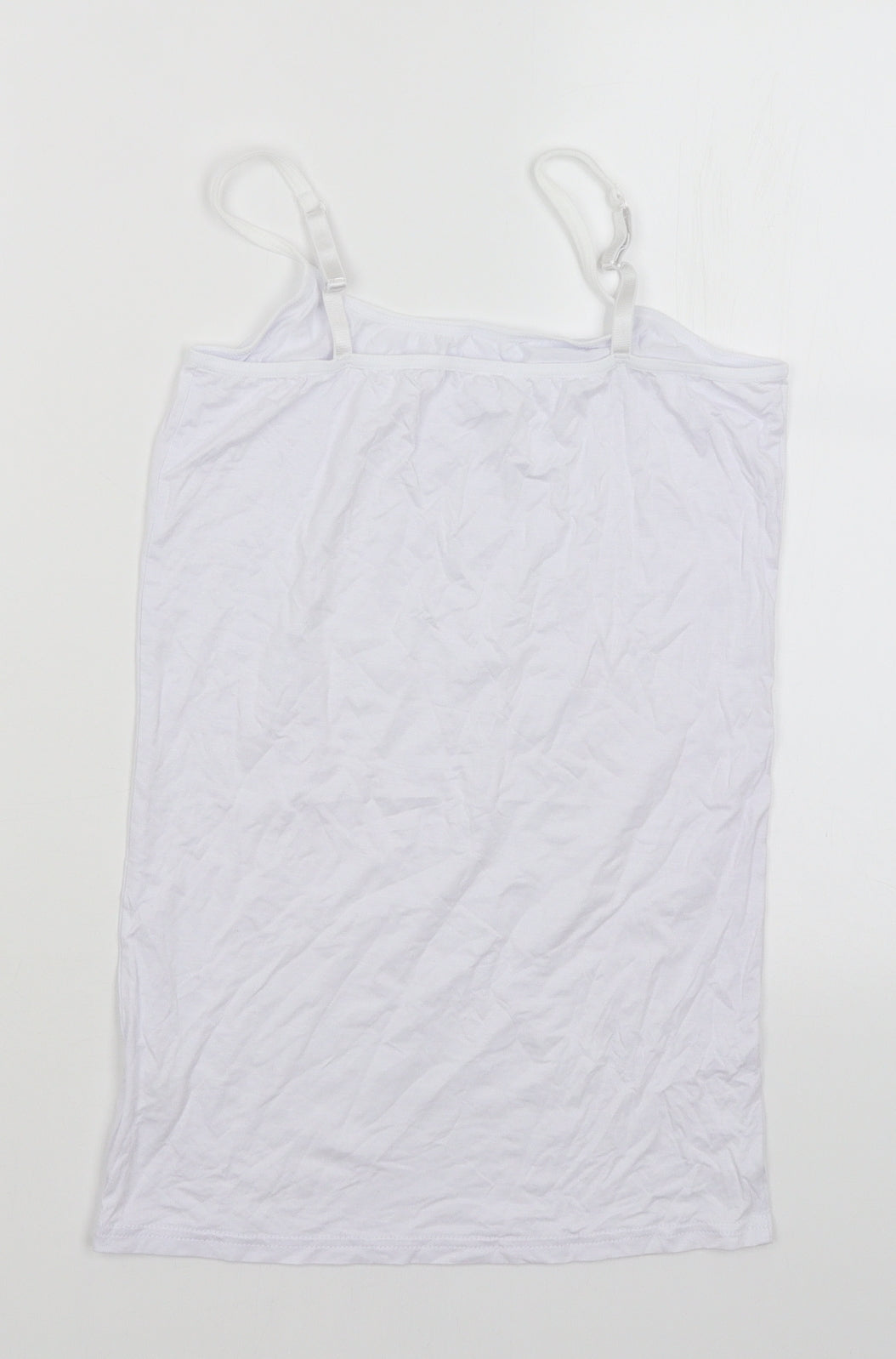 Preworn Womens White   Basic Tank Size M