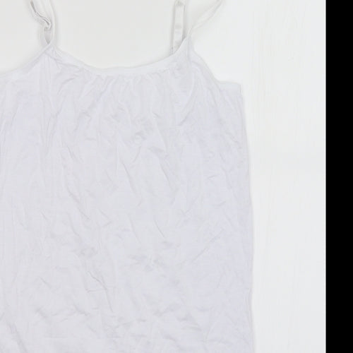 Preworn Womens White   Basic Tank Size M