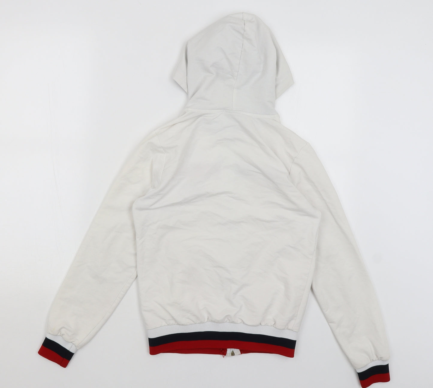 Tommy Hilfiger Womens White   Full Zip Hoodie Size S