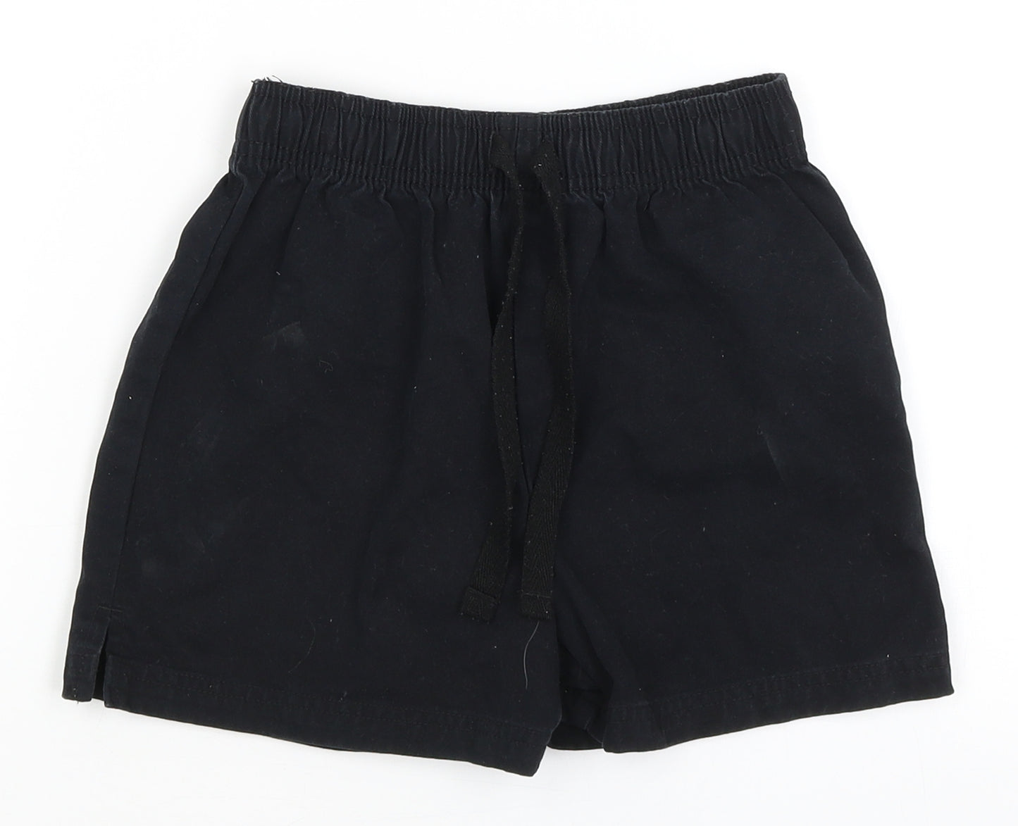 M&S Boys Black   Bermuda Shorts Size 6-7 Years
