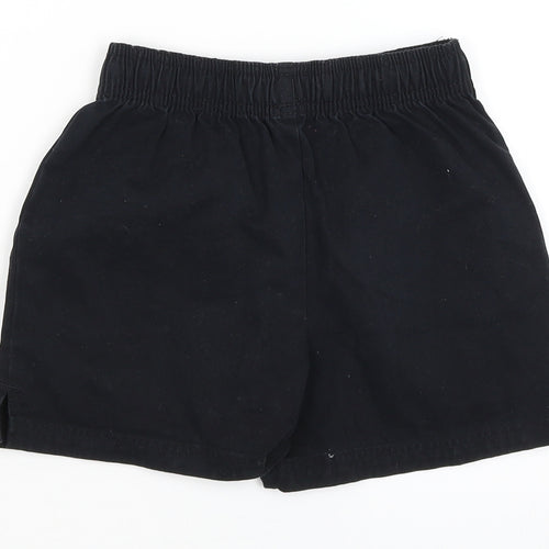 M&S Boys Black   Bermuda Shorts Size 6-7 Years