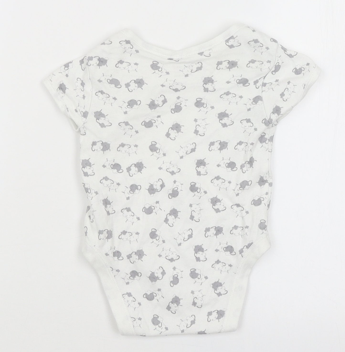 Early Days Baby White   Romper One-Piece Size 6-9 Months  - Sheep