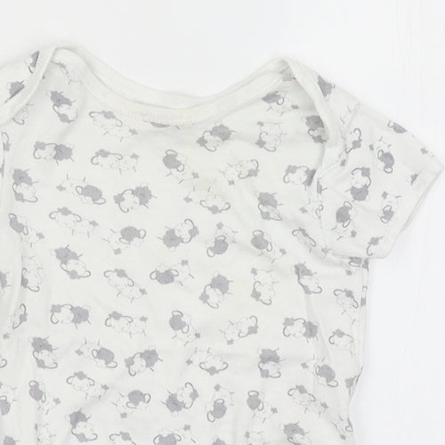 Early Days Baby White   Romper One-Piece Size 6-9 Months  - Sheep