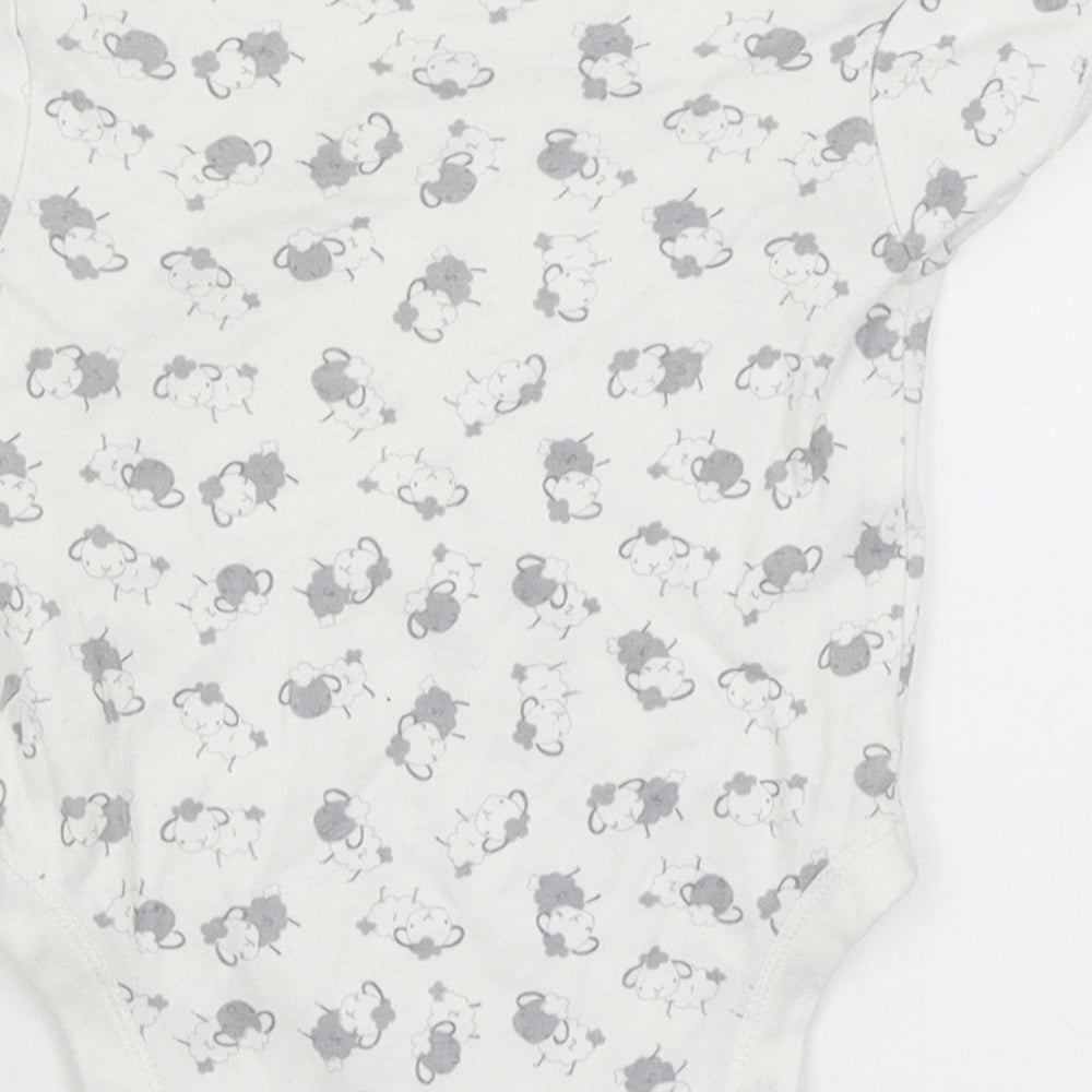 Early Days Baby White   Romper One-Piece Size 6-9 Months  - Sheep