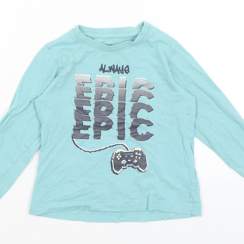 Primark Boys Blue   Basic T-Shirt Size 2-3 Years  - Always Epic