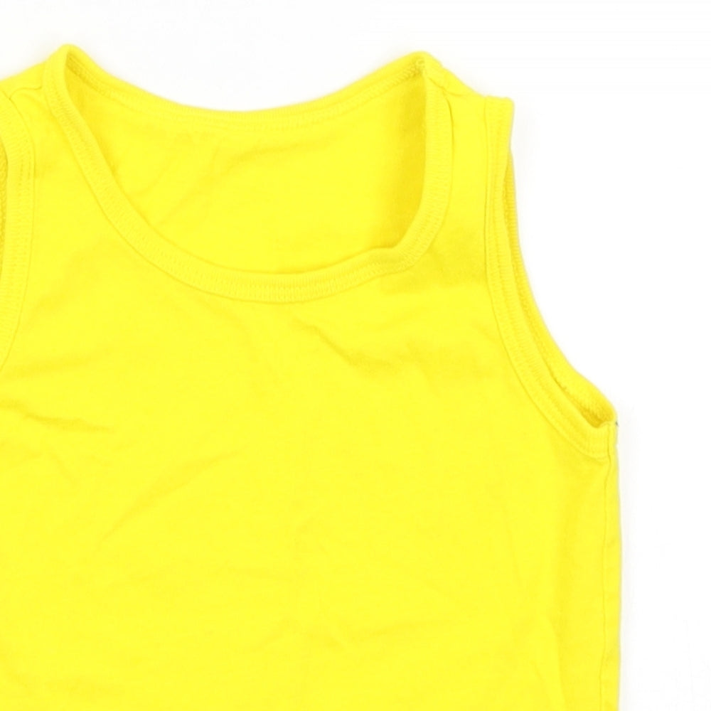 George Boys Yellow   Basic Tank Size 3-4 Years