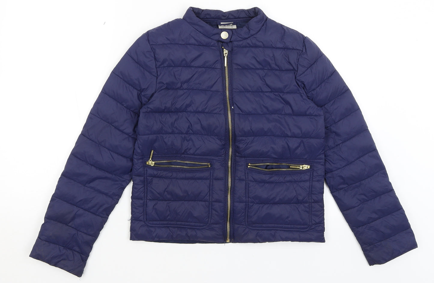 NEXT Girls Blue   Quilted Coat Size 10 Years
