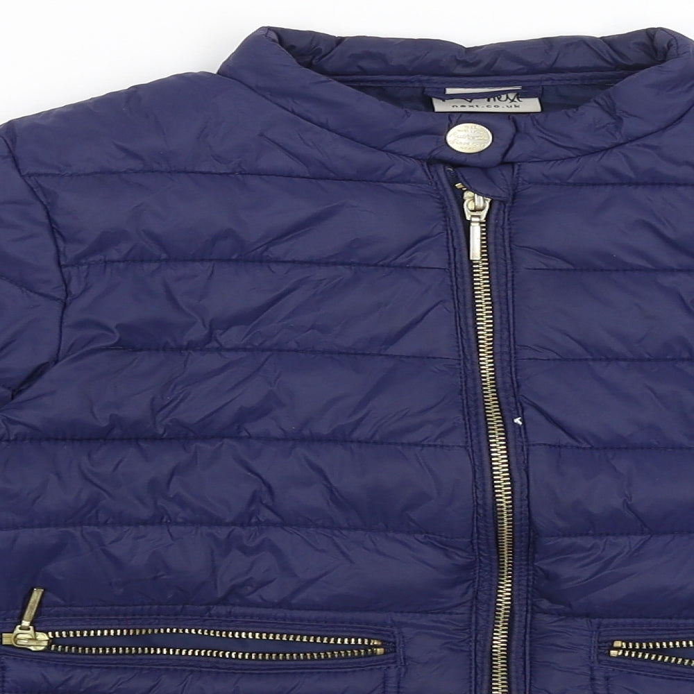 NEXT Girls Blue   Quilted Coat Size 10 Years