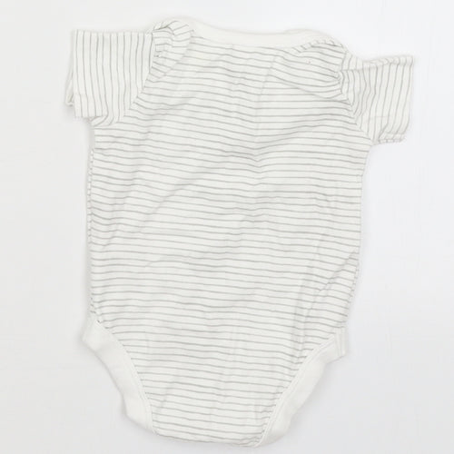 TU Baby White Striped  Romper One-Piece Size 0-3 Months
