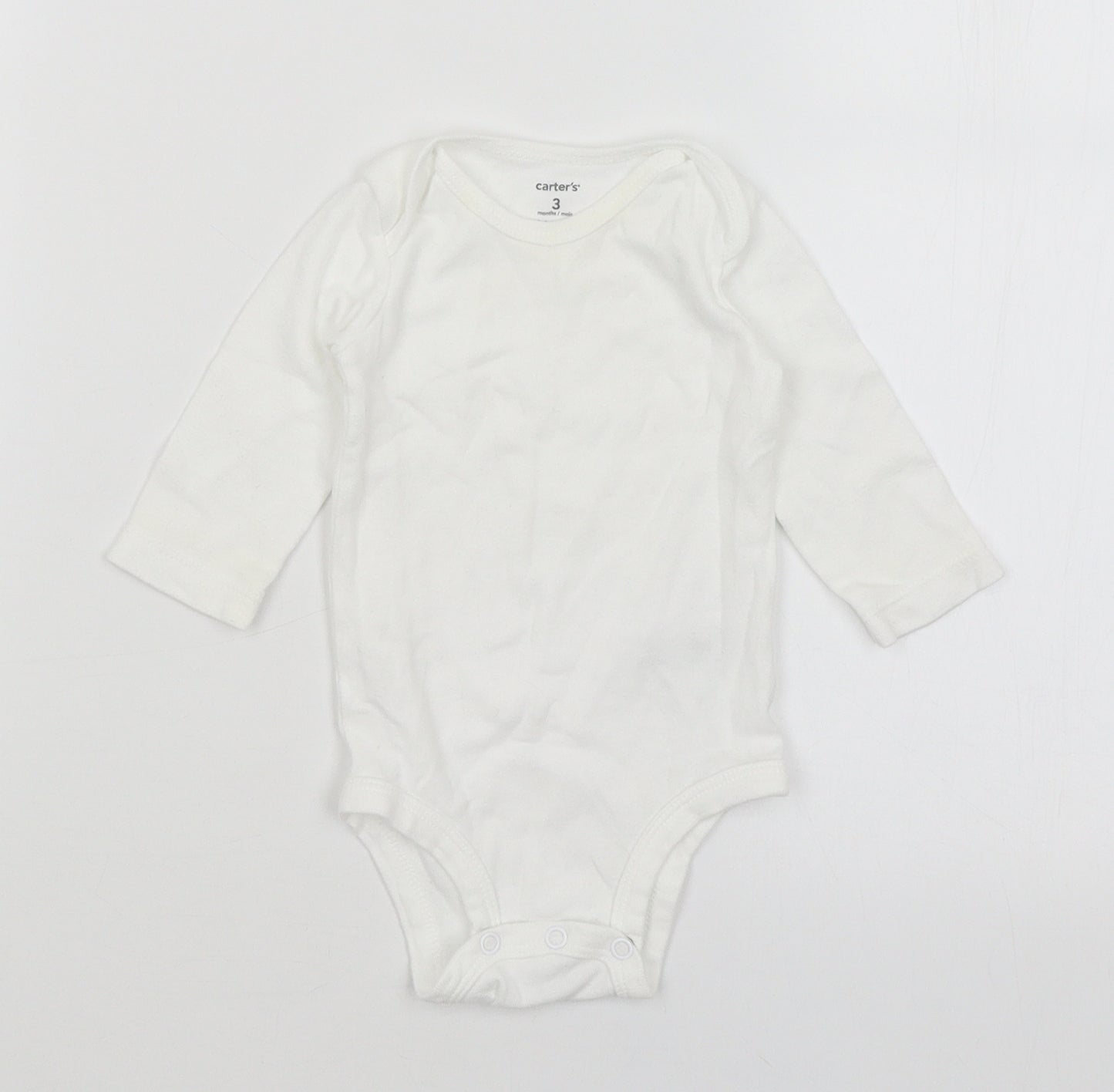 Carters Baby White   Romper One-Piece Size 0-3 Months