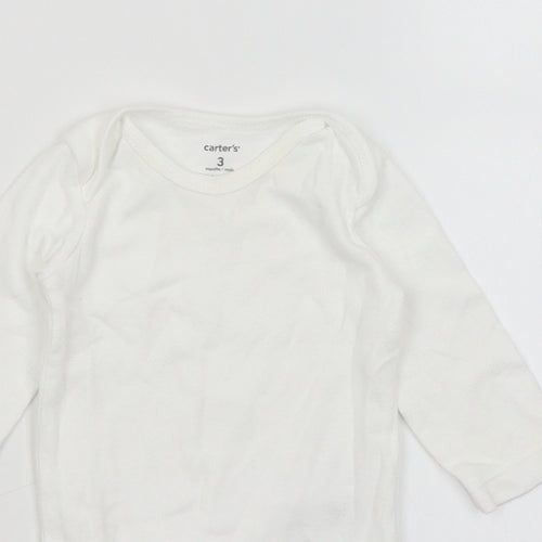 Carters Baby White   Romper One-Piece Size 0-3 Months