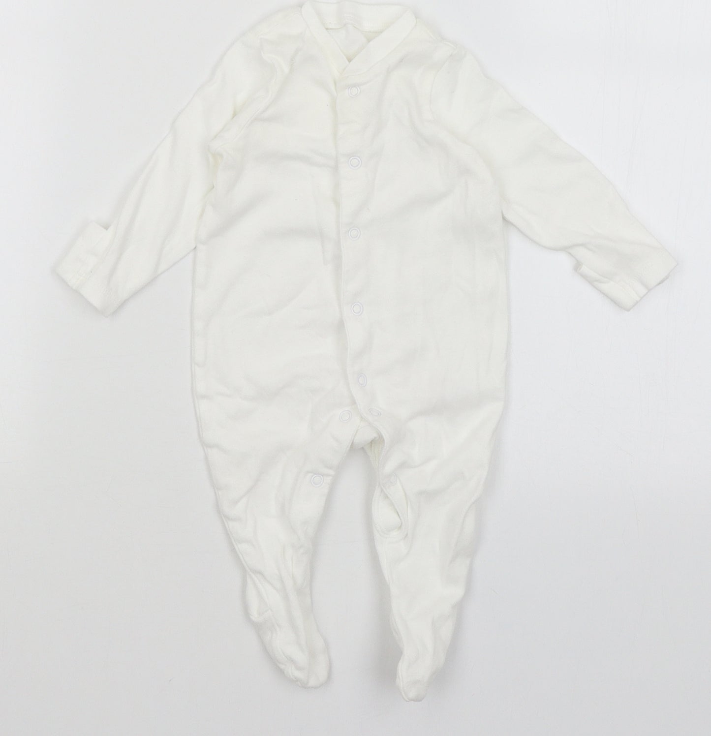 TU Baby White   Babygrow One-Piece Size 0-3 Months