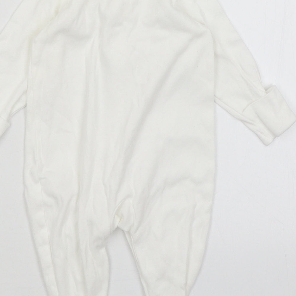 TU Baby White   Babygrow One-Piece Size 0-3 Months