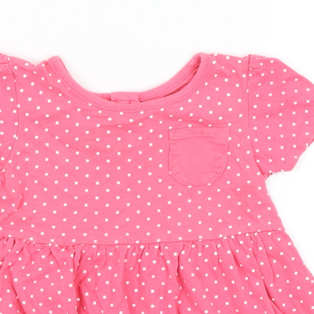 Young Dimension Baby Pink Spotted  Fit & Flare  Size 18-24 Months