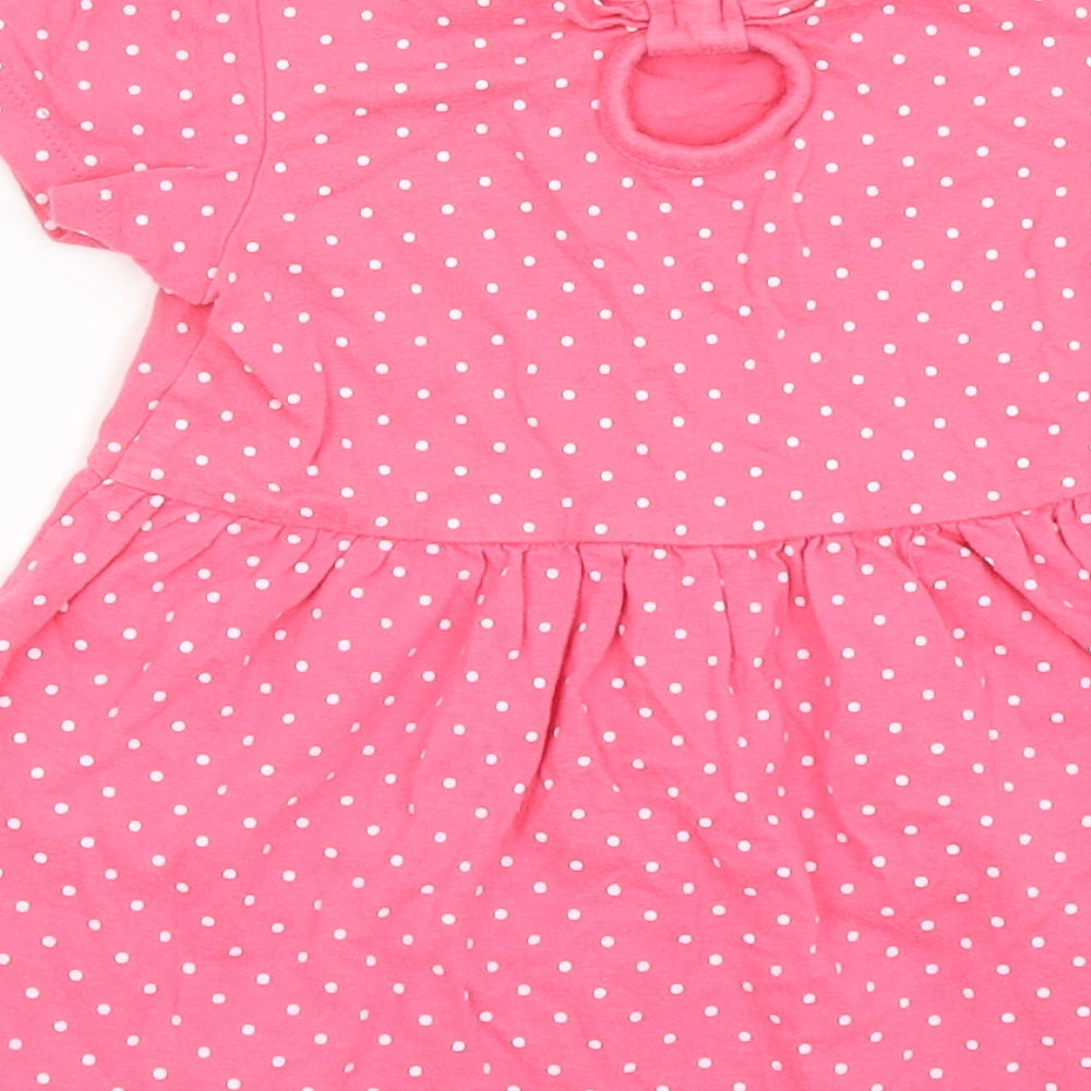Young Dimension Baby Pink Spotted  Fit & Flare  Size 18-24 Months