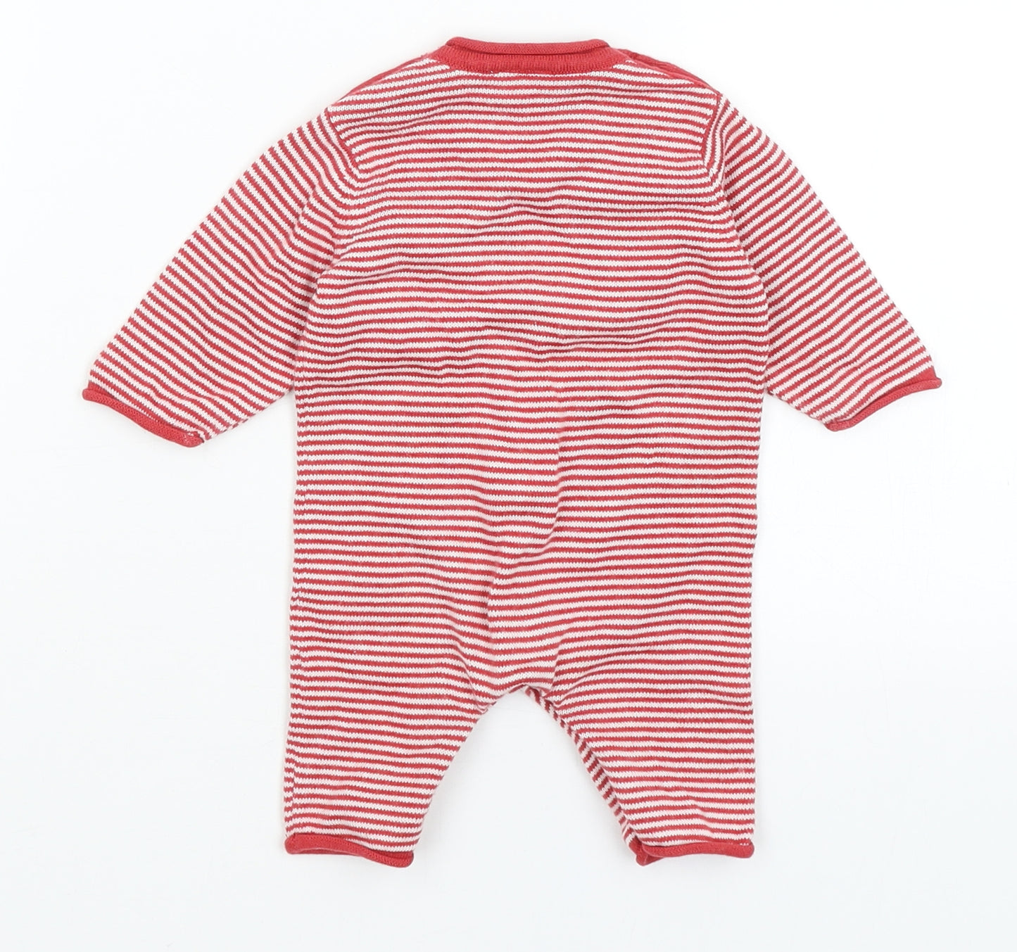NEXT Baby Red Striped  Babygrow One-Piece Size Newborn  - Rudolph