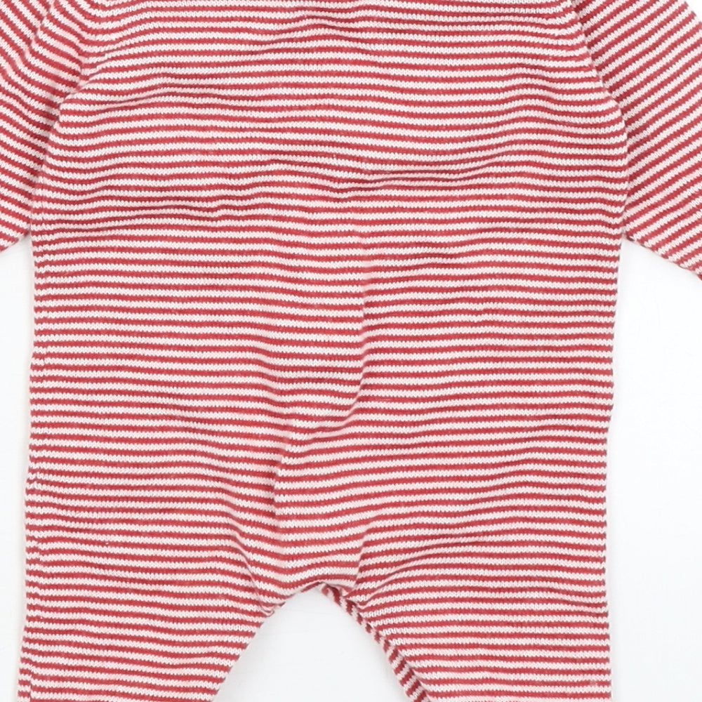 NEXT Baby Red Striped  Babygrow One-Piece Size Newborn  - Rudolph