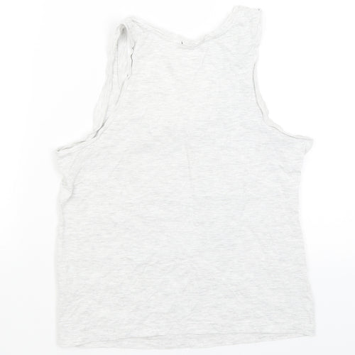George Womens Grey   Basic Tank Size 8  - Life's Better When Dreaming