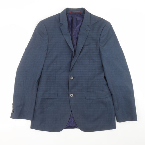 Burton Mens Blue   Jacket Suit Jacket Size 38  - Tailored fit