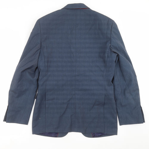 Burton Mens Blue   Jacket Suit Jacket Size 38  - Tailored fit