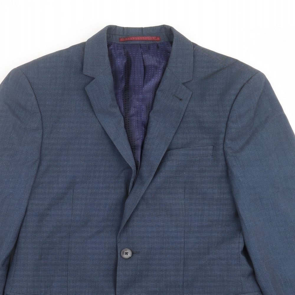 Burton Mens Blue   Jacket Suit Jacket Size 38  - Tailored fit