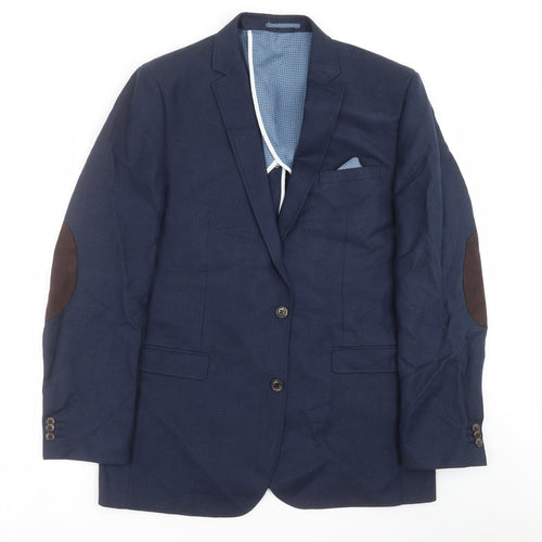 Blazer Mens Blue   Jacket Suit Jacket Size 44