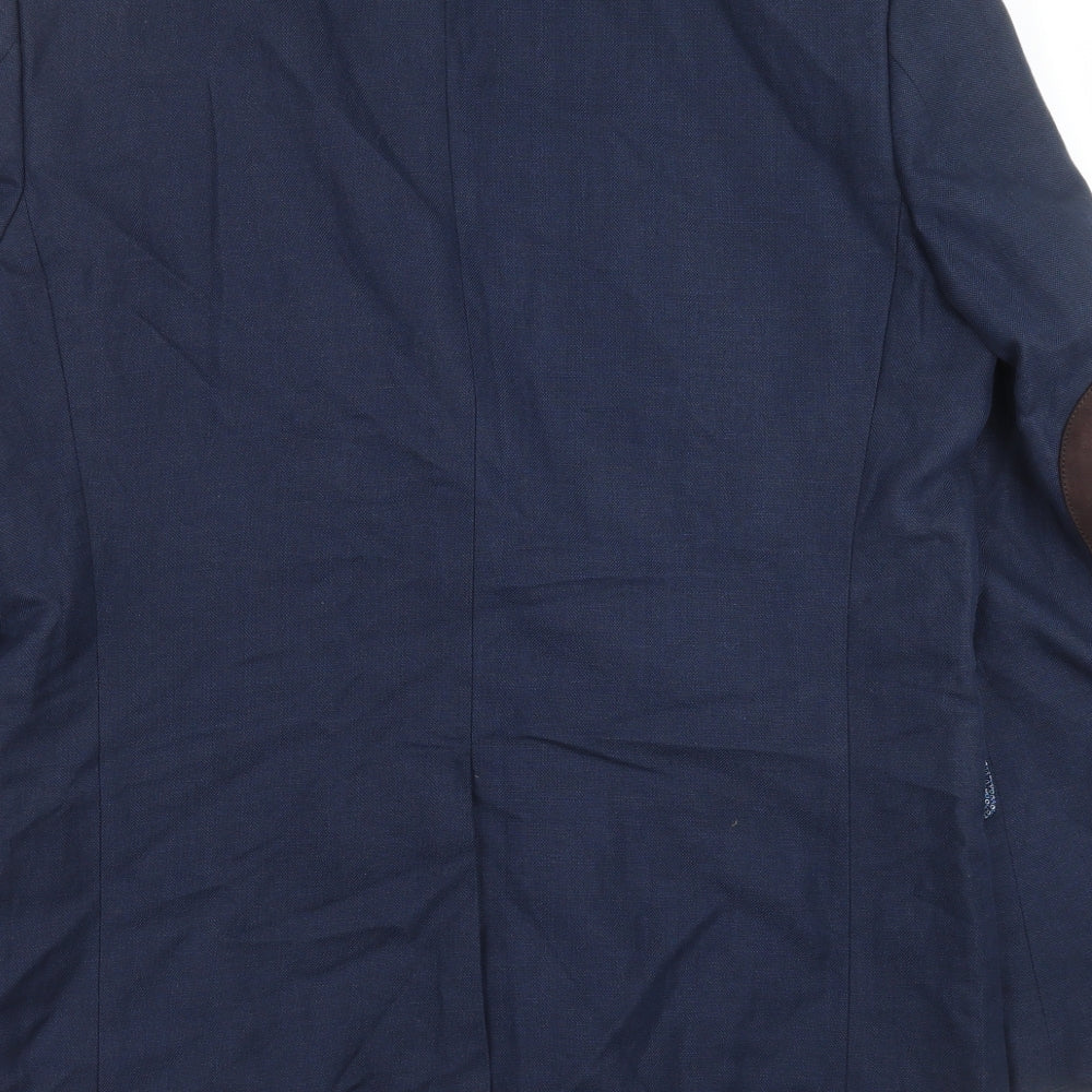 Blazer Mens Blue   Jacket Suit Jacket Size 44