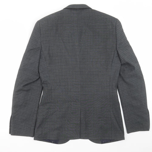 NEXT Mens Grey Check  Jacket Suit Jacket Size 36