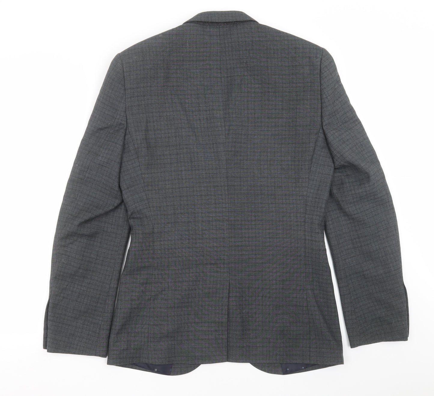 NEXT Mens Grey Check  Jacket Suit Jacket Size 36