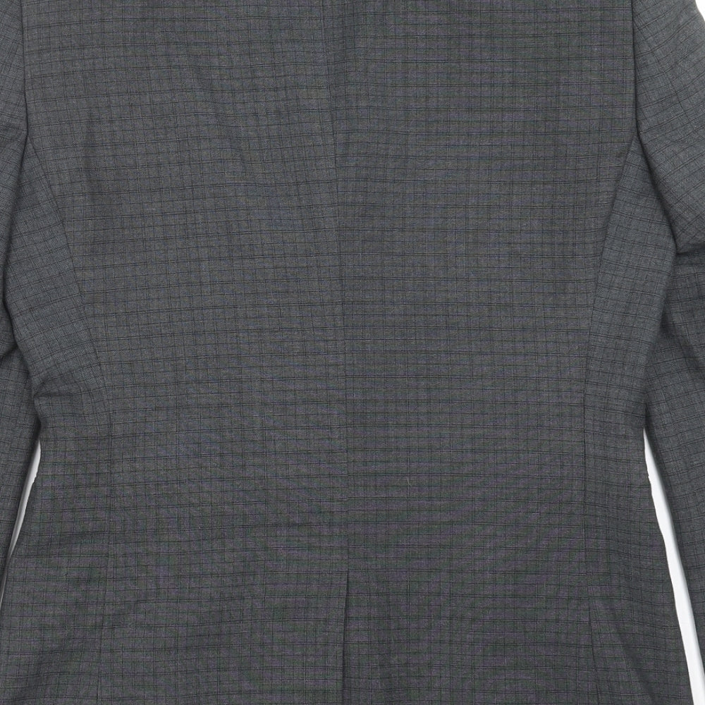 NEXT Mens Grey Check  Jacket Suit Jacket Size 36