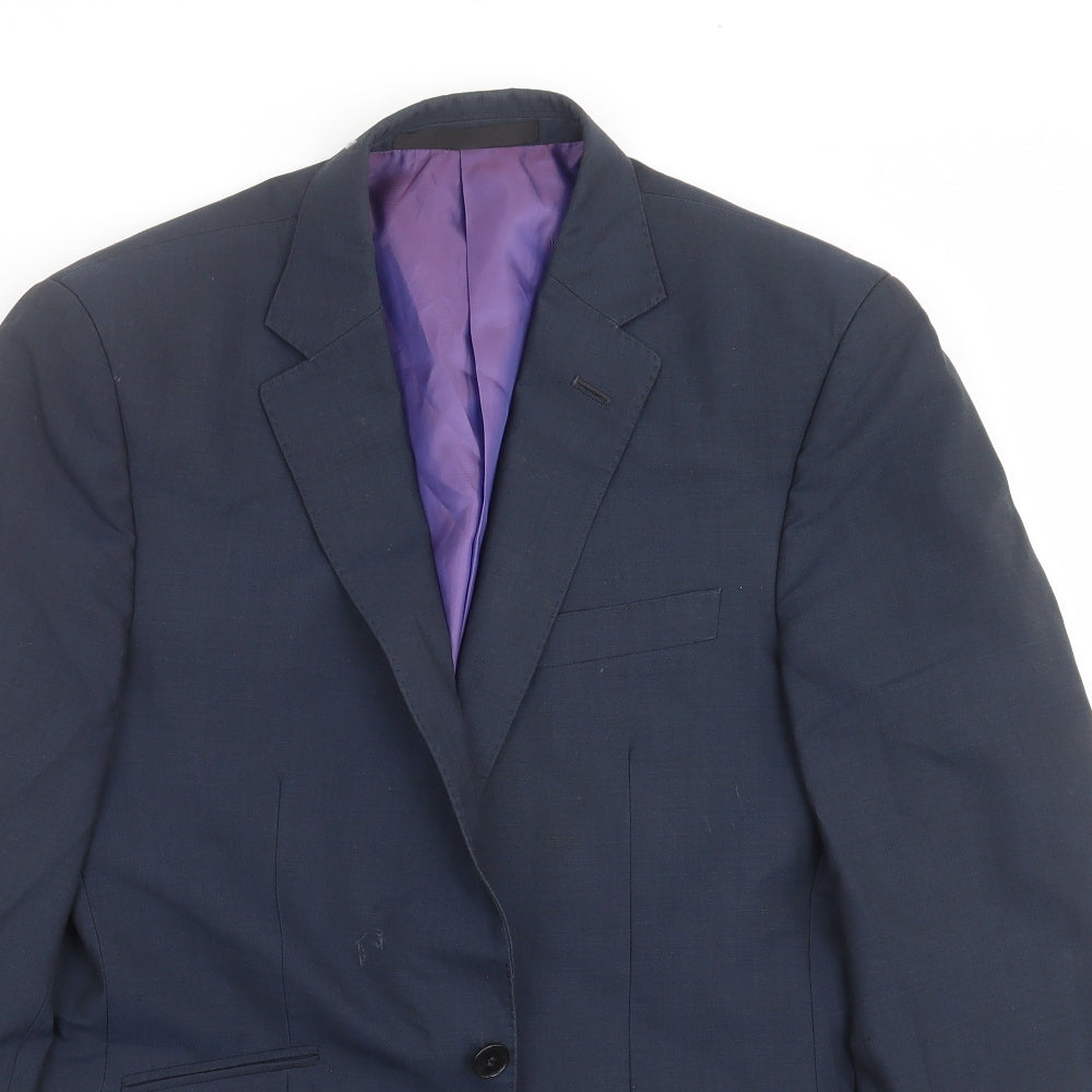 Marks and Spencer Mens Blue   Jacket Suit Jacket Size 38