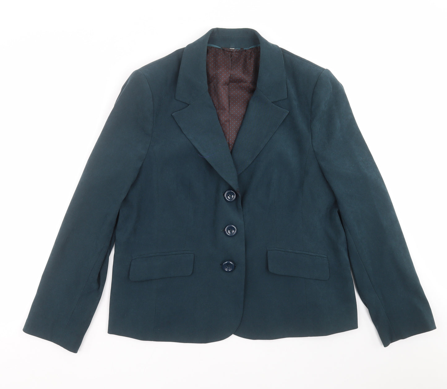 Preworn Womens Green   Jacket Suit Jacket Size 18