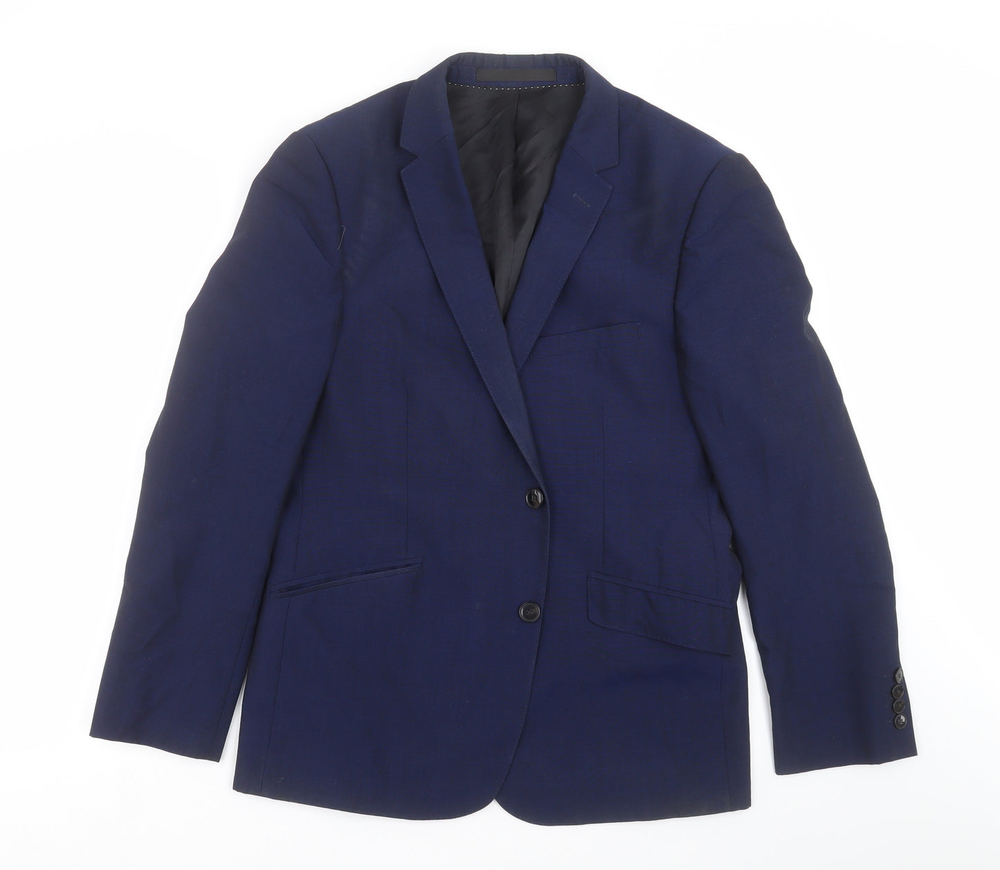 John Lewis Mens Blue   Jacket Suit Jacket Size 40