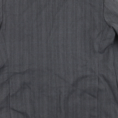 Dunn & Co Mens Grey Striped  Jacket Suit Jacket Size 42
