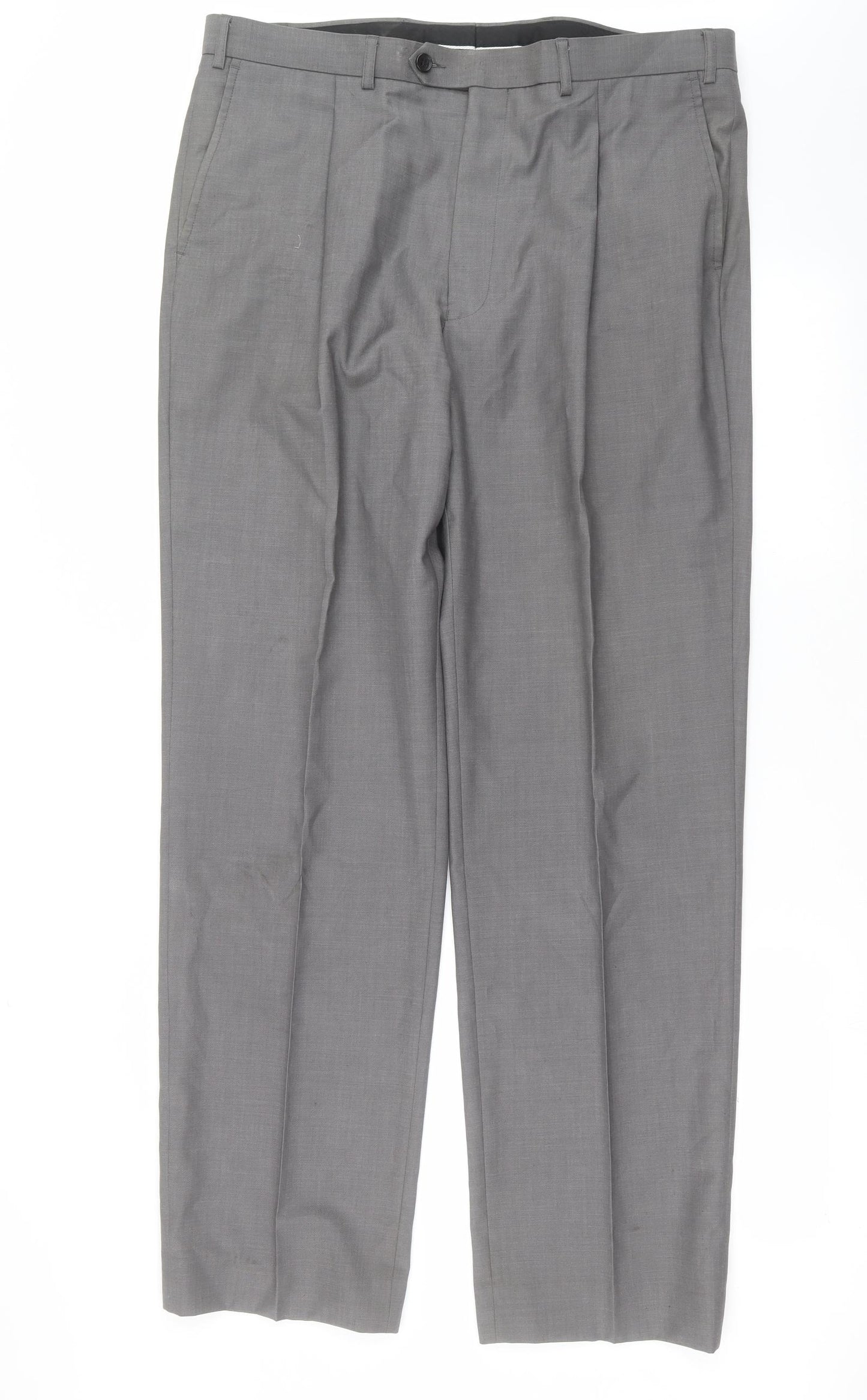 Marks and Spencer Mens Grey   Trousers  Size 38 in L33 in