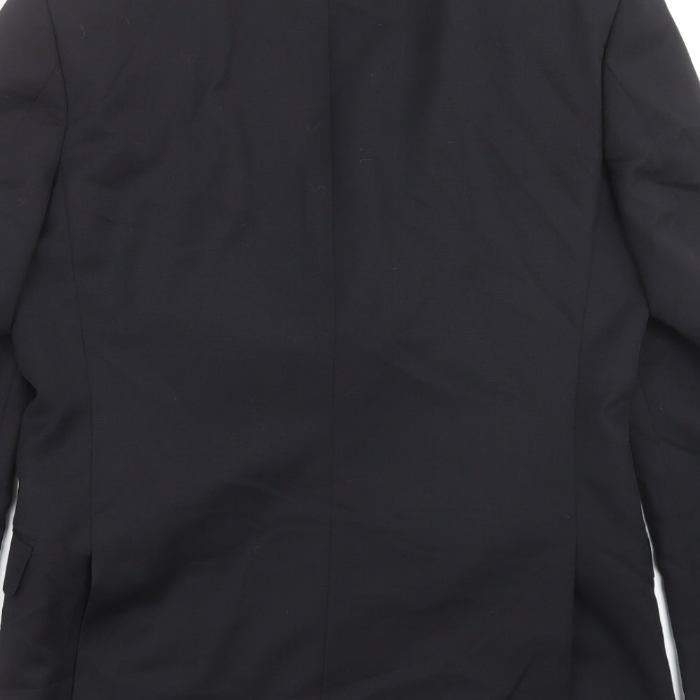 Racing Green Mens Black   Jacket Suit Jacket Size 38