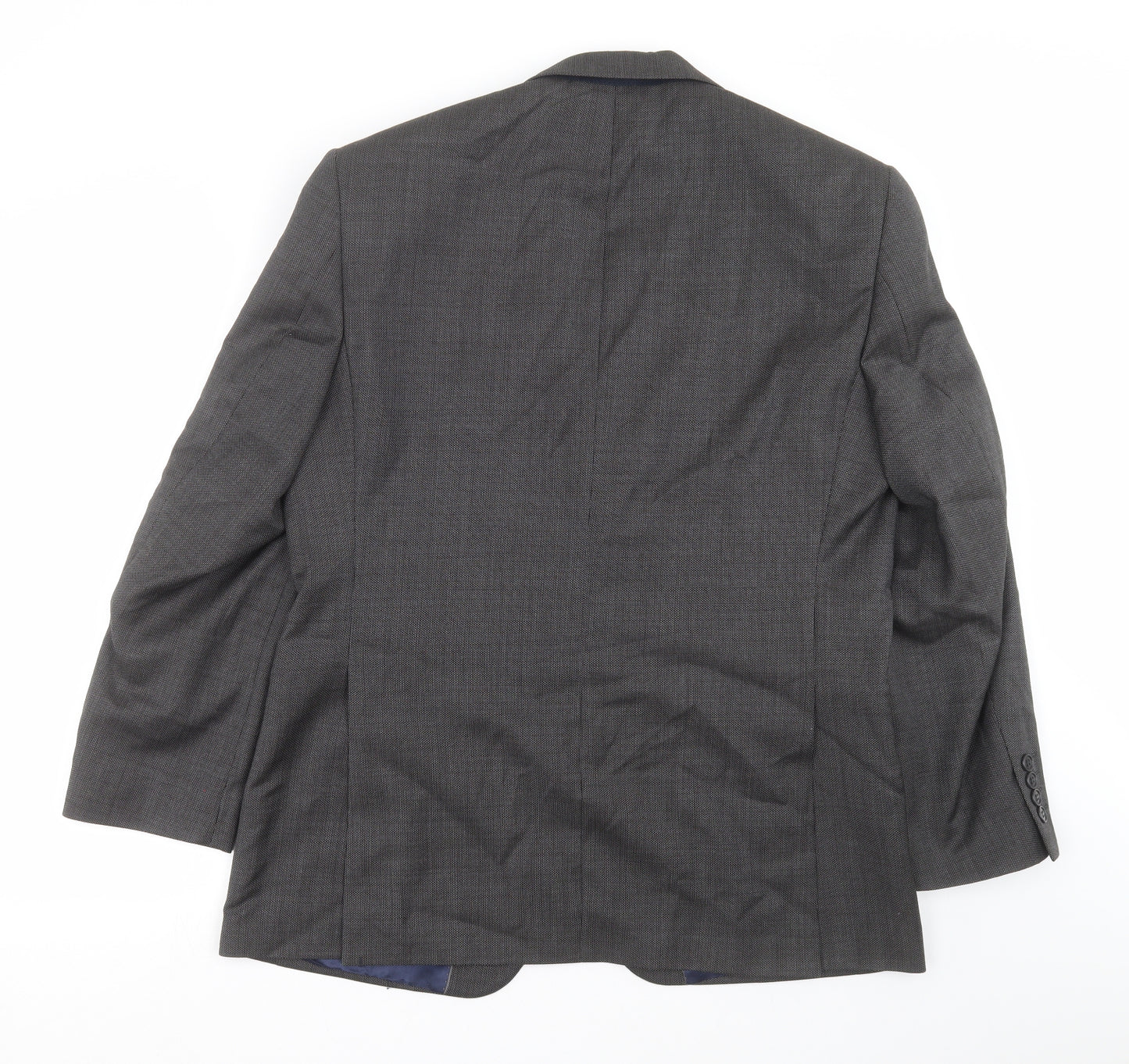 John Lewis Mens Grey Geometric  Jacket Suit Jacket Size 42