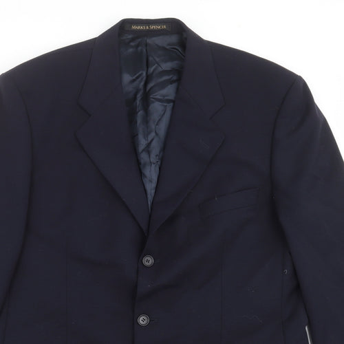 Marks and Spencer Mens Blue   Jacket Suit Jacket Size 40