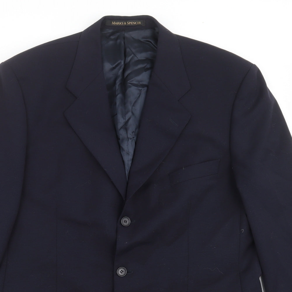 Marks and Spencer Mens Blue   Jacket Suit Jacket Size 40