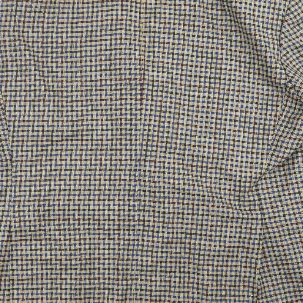 VARTEKS Mens Beige Check  Jacket Suit Jacket Size 46