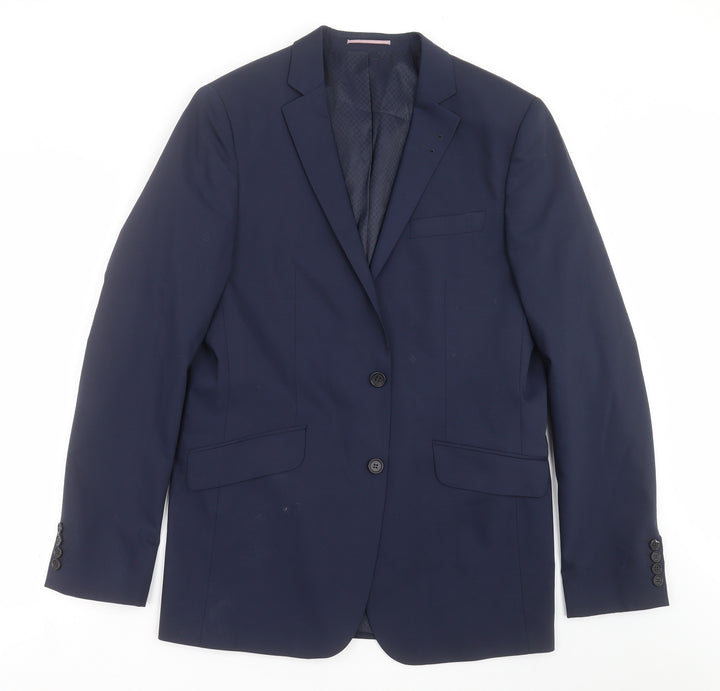 River Island Mens Blue   Jacket Suit Jacket Size 42
