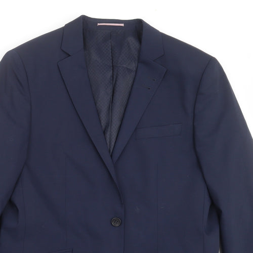 River Island Mens Blue   Jacket Suit Jacket Size 42