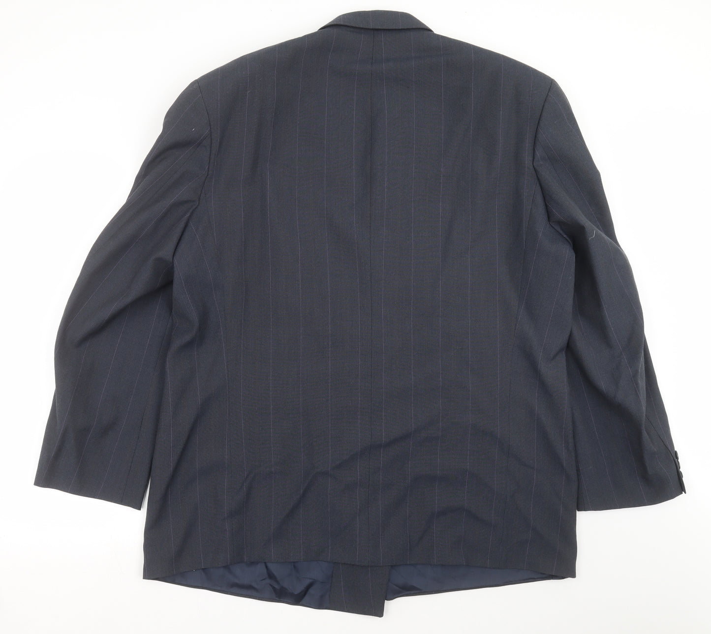 Marks and Spencer Mens Blue Striped  Jacket Suit Jacket Size 46