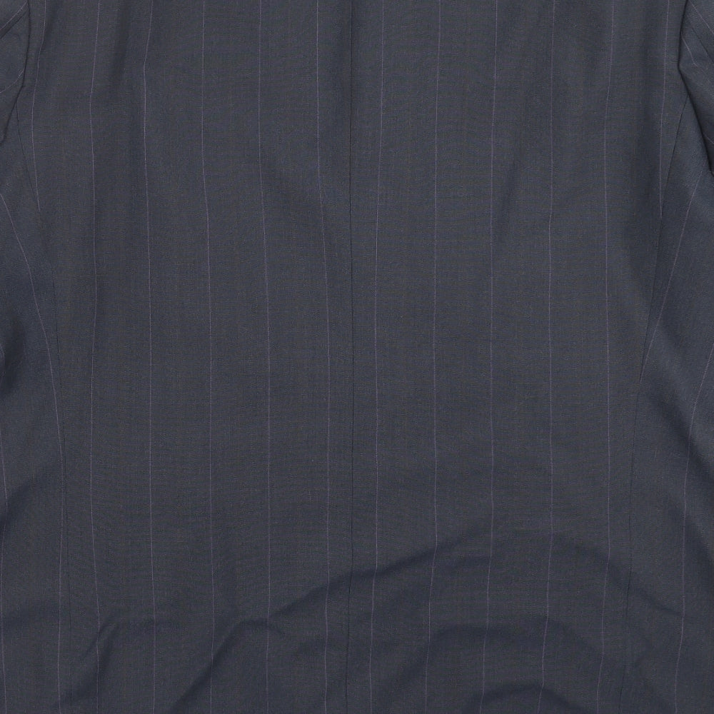 Marks and Spencer Mens Blue Striped  Jacket Suit Jacket Size 46